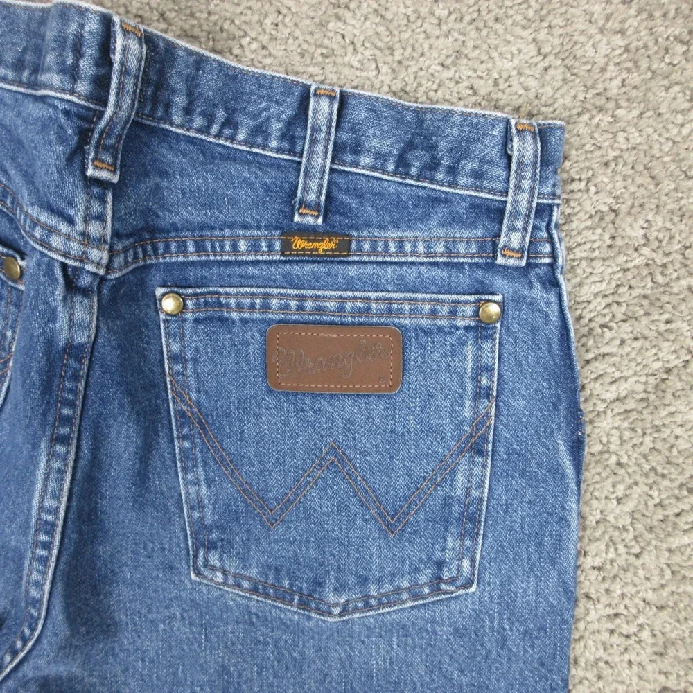 Wrangler Jeans Mens 32x32 Blue 47MWZ Cowboy Cut Regular Straight Denim Pants